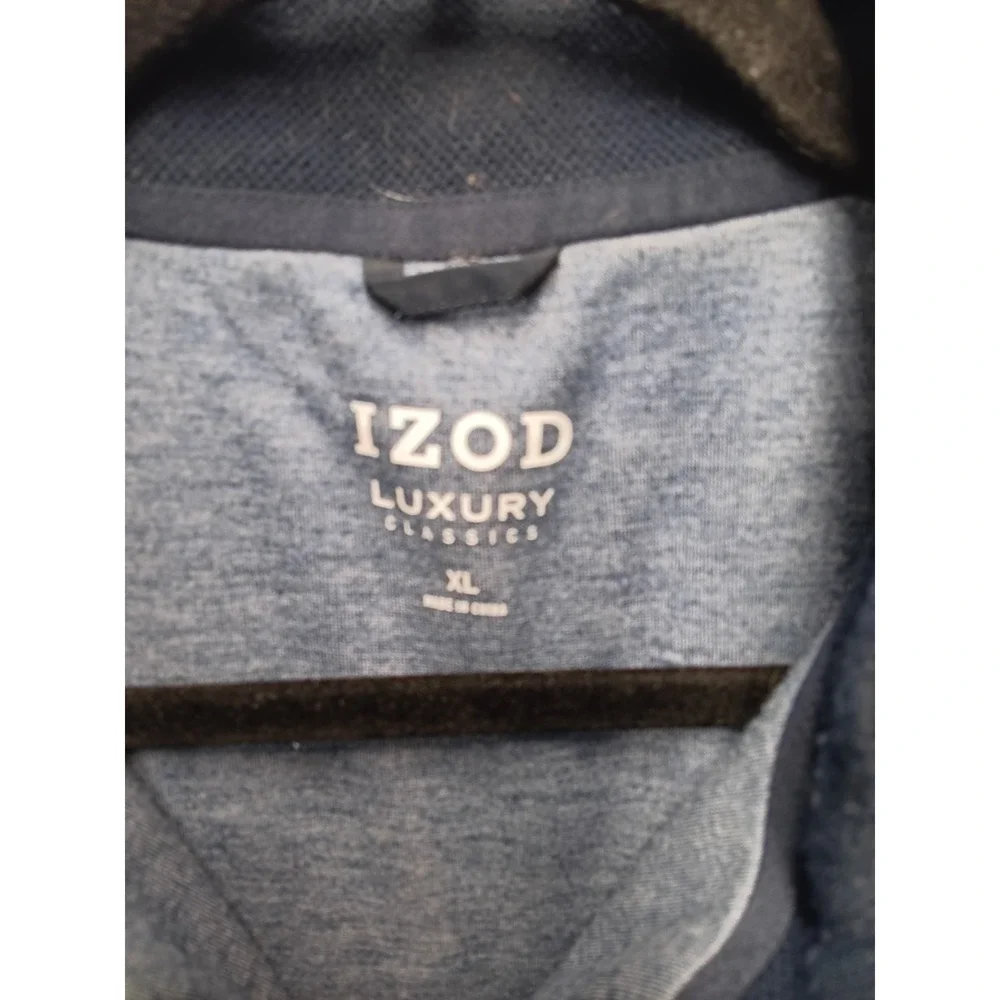 IZOD Luxury Classics Men's Quilted Puffer Vest Navy Blue Size XL - Picture 3 of 7